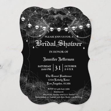 Gothic Halloween Bridal Shower Invitations