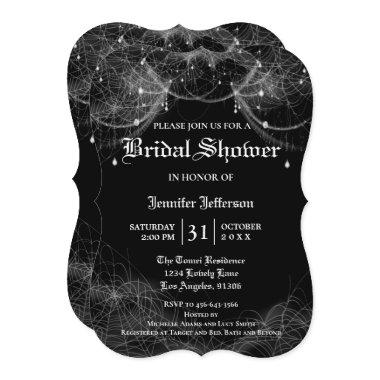 Gothic Halloween Bridal Shower Invitations