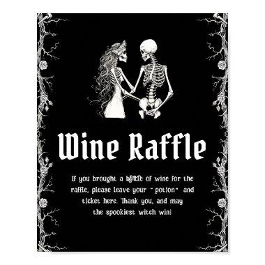 Gothic Halloween  Wine Raffle Sign