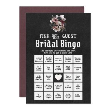 Gothic Halloween Find the Guest Bridal Bingo Game