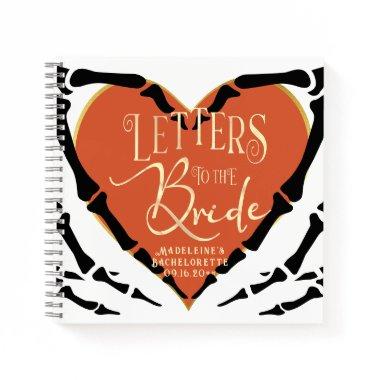 Gothic Letters To The Bride Bachelorette Guestbook Notebook