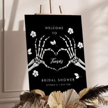 Gothic Love Halloween Bridal Shower Welcome Foam Board