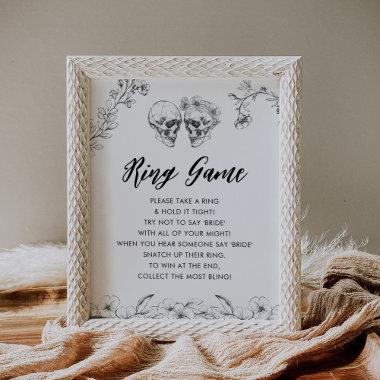 Gothic Ring Game Bridal Shower Game Sign