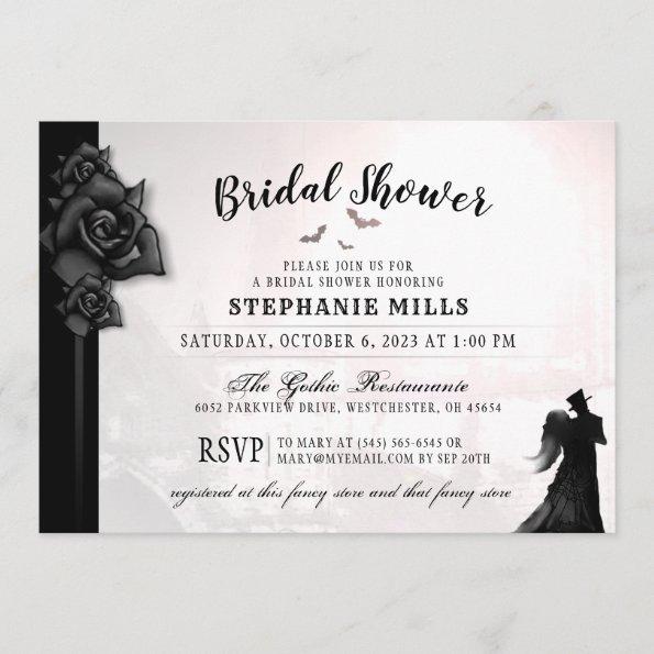 Gothic Romance Bridal Shower Invitations