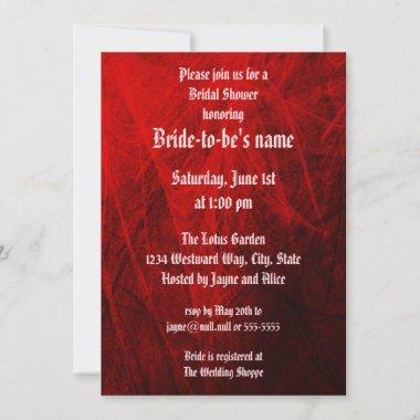 Gothic Rose Bridal Shower Invitations