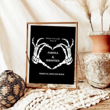 Gothic skull Heart  Welcome sign