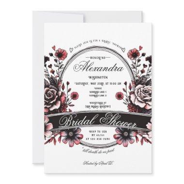 Gothic Wildflower Moody Red Rose