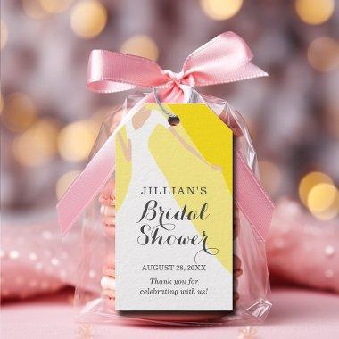 Gown  Pineapple Yellow Thank You Gift Tags