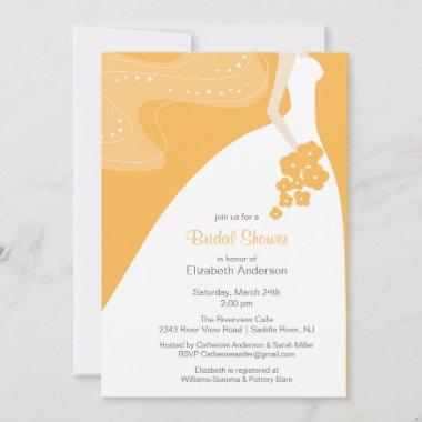 Graceful Bride Bridal Shower Invitations Beeswax