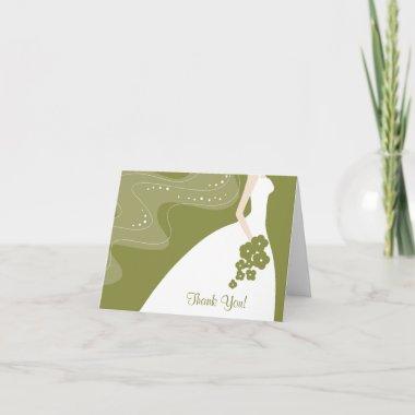 Graceful Bride Thank You Note Invitations