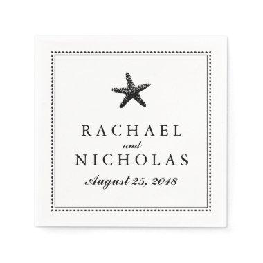 Graceful Starfish | Wedding Paper Napkins