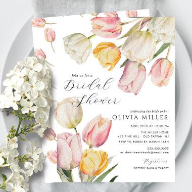 Graceful Tulips Bridal Shower Invitations