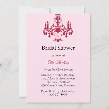 Grand Ballroom Bridal Shower Invitations (red)