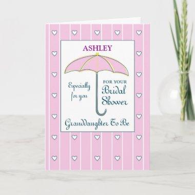 Granddaughter To Be Personalize Name Bridal Shower Invitations
