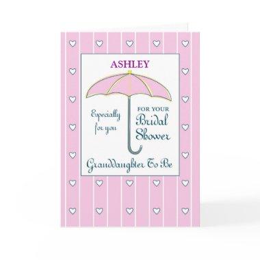 Granddaughter To Be Personalize Name Bridal Shower Invitations