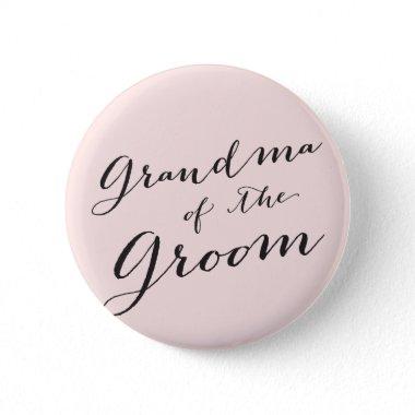 Grandma of the Groom Wedding Bridal Party Button