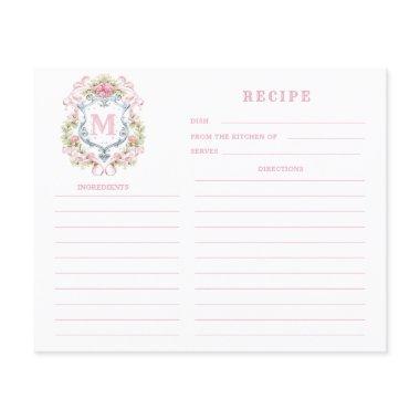 Grandmillennial Floral Crest Monogram Recipe