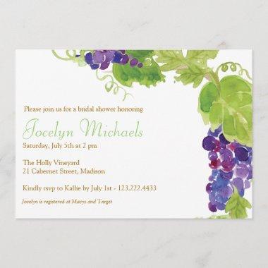Grapes on the Vine Party Invitations