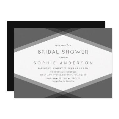 Gray Layered Geometric & Black