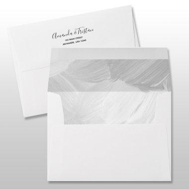 Gray Lined Envelope