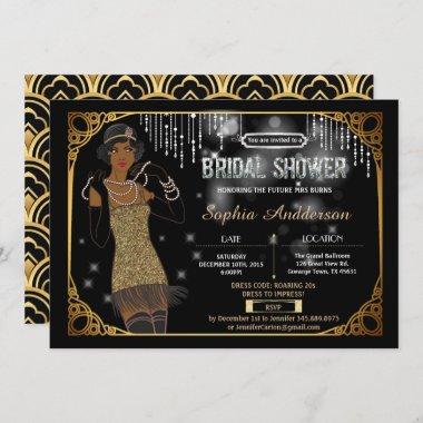 Great Gatsby bridal shower Invitations African