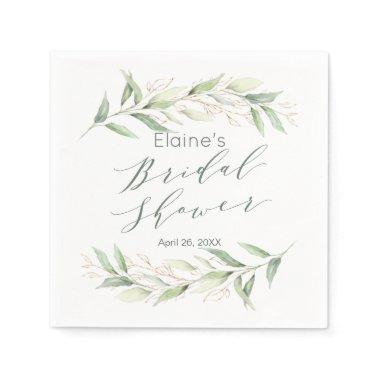 Green and gold foliage  Napkins