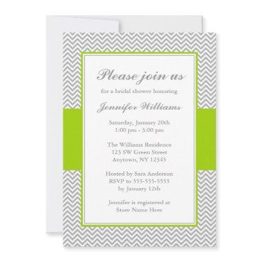 Green and Gray Chevron