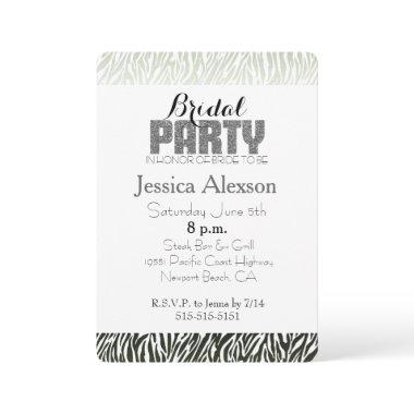 Green Black Zebra Print