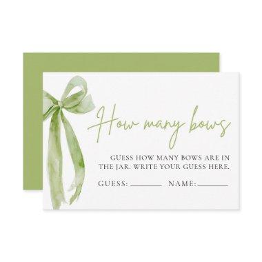 Green Bow Guess How Many Bows Game