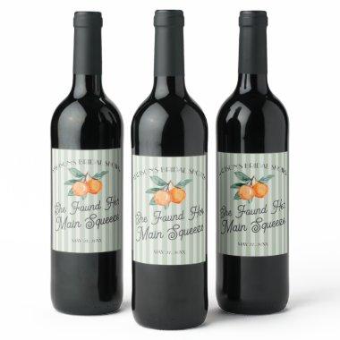 Green Cutie Main Squeeze  Favor Wine Label