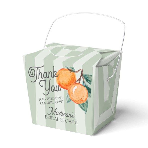 Green Cutie Main Squeeze Citrus Birthday Party Favor Boxes