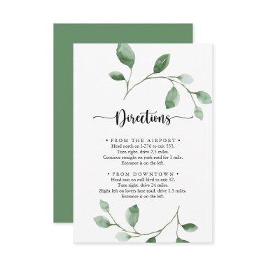 Green Delight Eucalyptus Wedding Directions  Enclosure