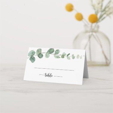 Green Delight Eucalyptus Wedding Place Invitations