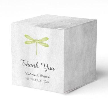Green Dragonfly Wedding Favor Boxes