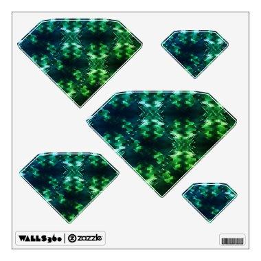 Green Emerald Sparks Wall Decal
