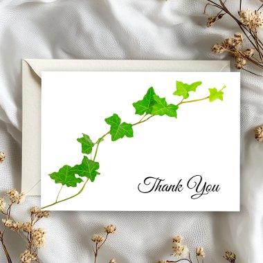 Green English Ivy Vine Thank You