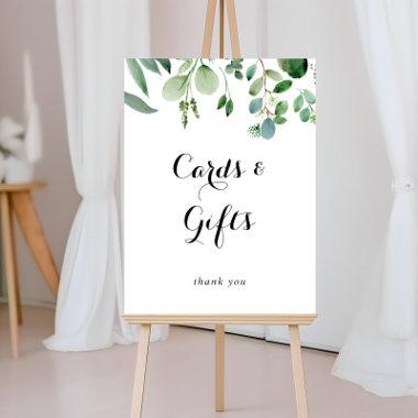 Green Eucalyptus Botanical Invitations and Gifts Sign