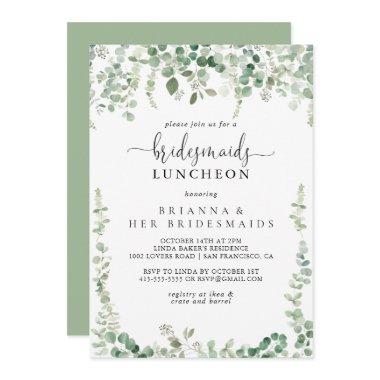 Green Eucalyptus Bridesmaids Luncheon Shower