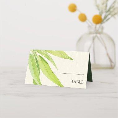 GREEN EUCALYPTUS LEAVES WATERCOLOR FOLIAGE LEAF PLACE