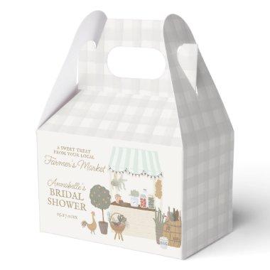 Green Farmers Market Farm Fresh  Favor Boxes