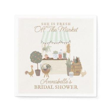 Green Farmers Market Farm Fresh  Napkins