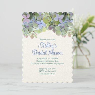 Green Floral Custom Bridal Shower Invitations