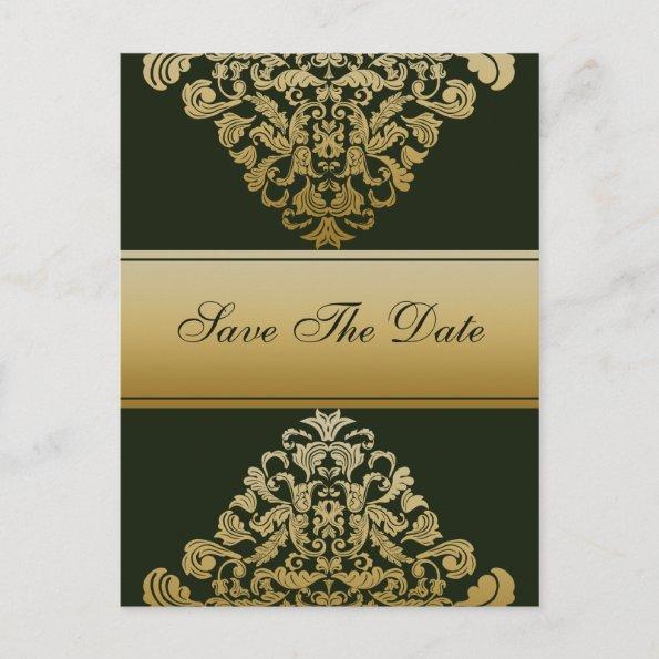 green gold save the date announcement postInvitations