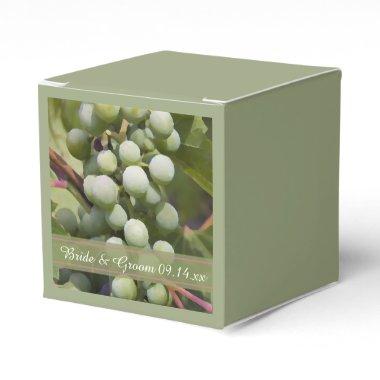 Green Grapes Vineyard Wedding Favor Box