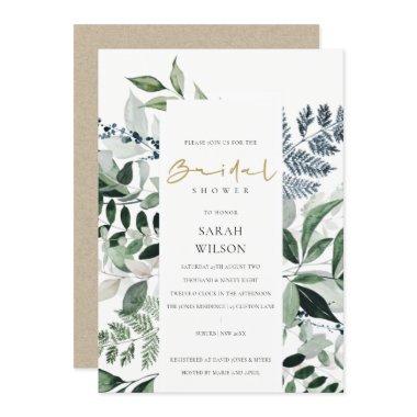 Green Leafy Tropical Foliage  Invite