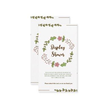 Green Leaves Pink Flower Display Shower Enclosure