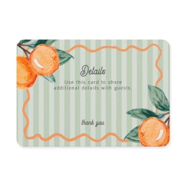 Green Little Cutie Pastel Citrus Details Insert