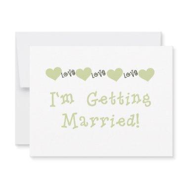 Green Love Hearts Future Bride Tshirts and Gifts