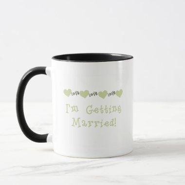 Green Love Hearts Future Bride Tshirts and Gifts Mug