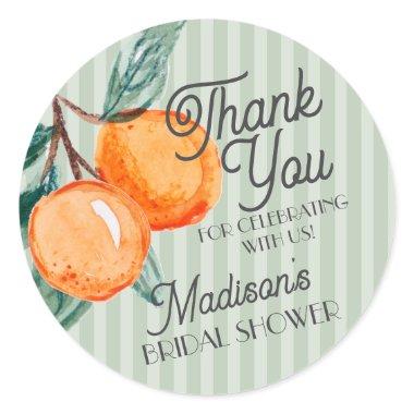 Green Main Squeeze Citrus  Favor Classic Round Sticker